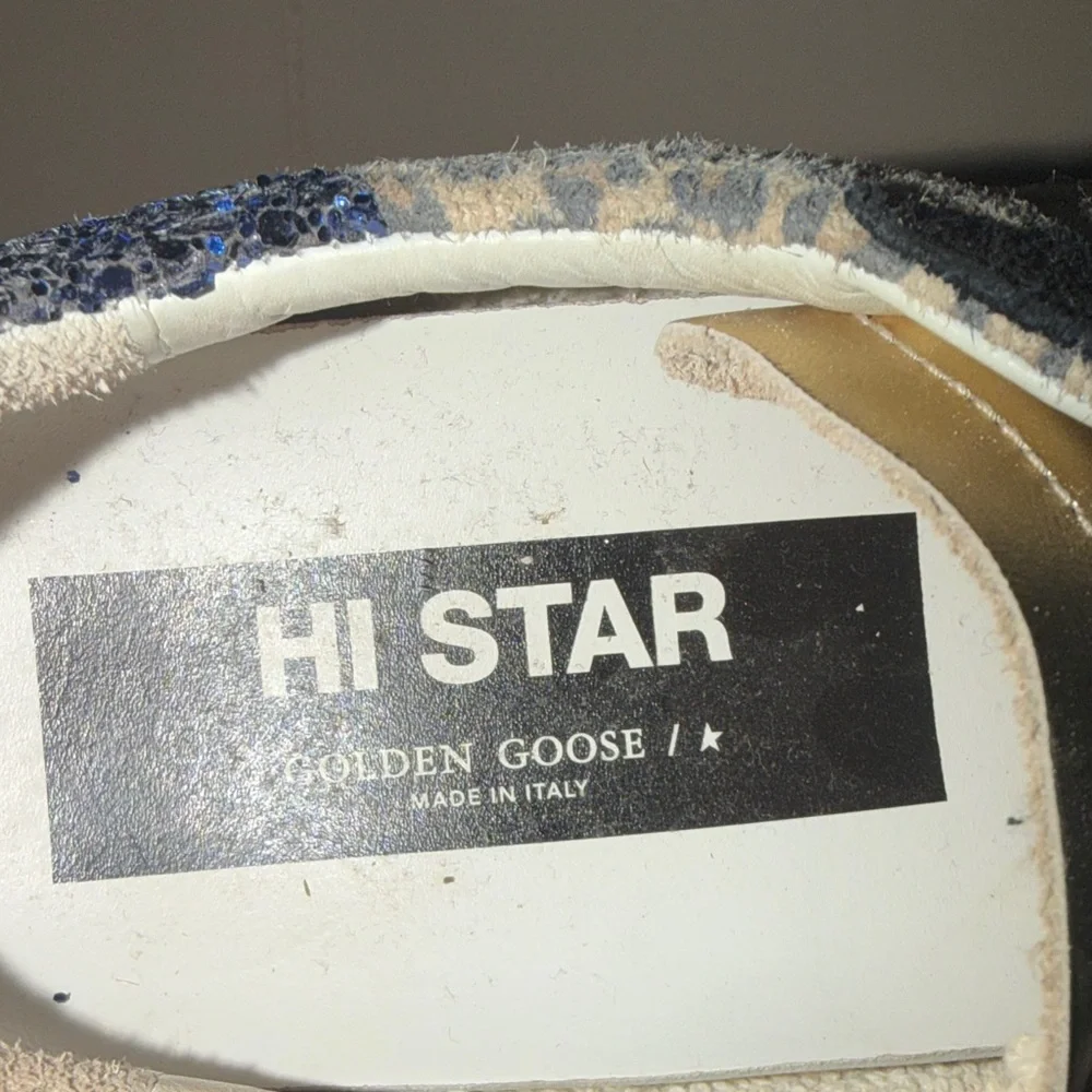 Golden Goose Leopard Print Low-Top Sneakers with Gold Star - Picture 2 of 6